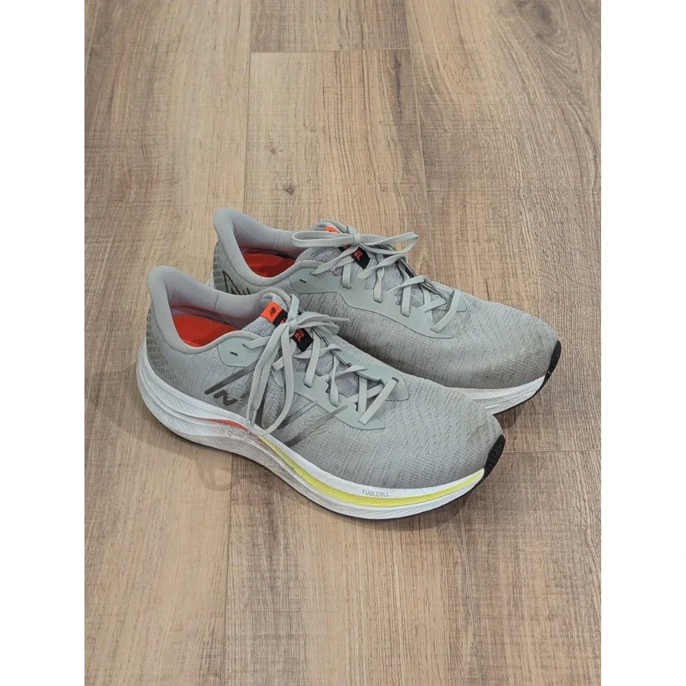 New Balance FuelCell Propel v4 Mens Running Shoes Gray Orange MFCXCR4 Size 12